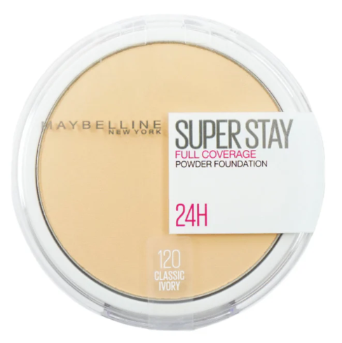 MAYBELLINE SUPERSTAY 24H FULL COVERAGE PWD 120 CLASSIC IVORY